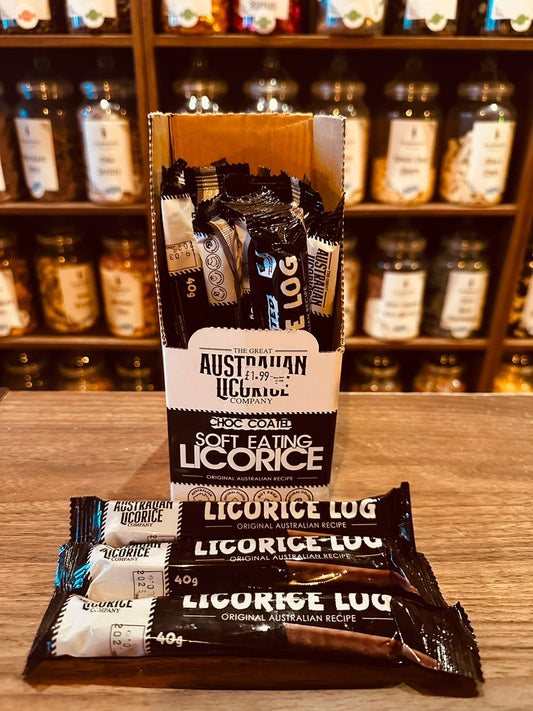 Australian Chocolate Coated Liquorice Log