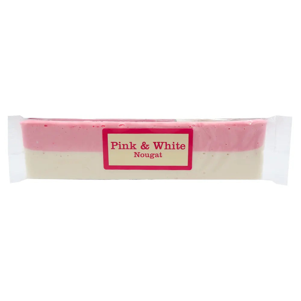 Pink and White Nougat Bar