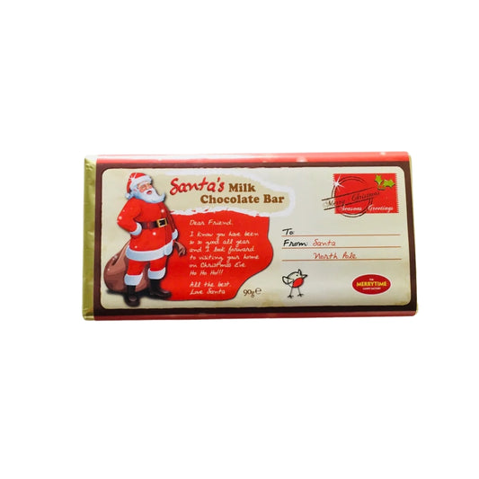 Santa Message Chocolate Bar